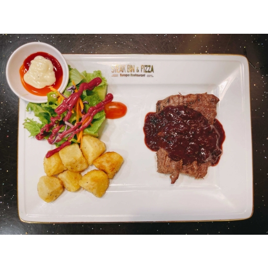 Steak Thường Sốt BBQ