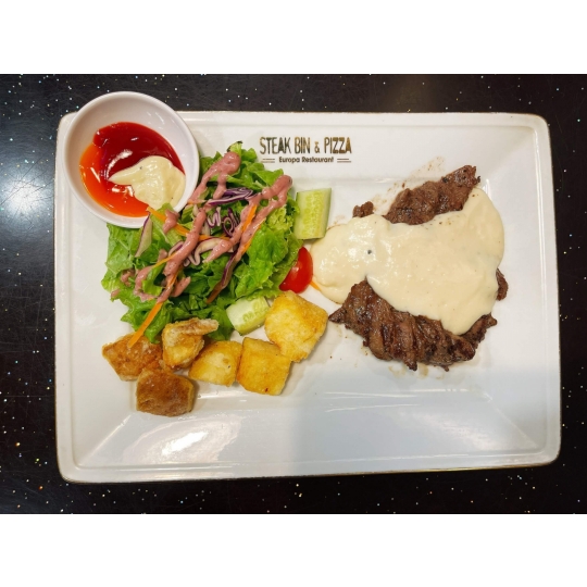 Steak Thường Sốt Phô Mai